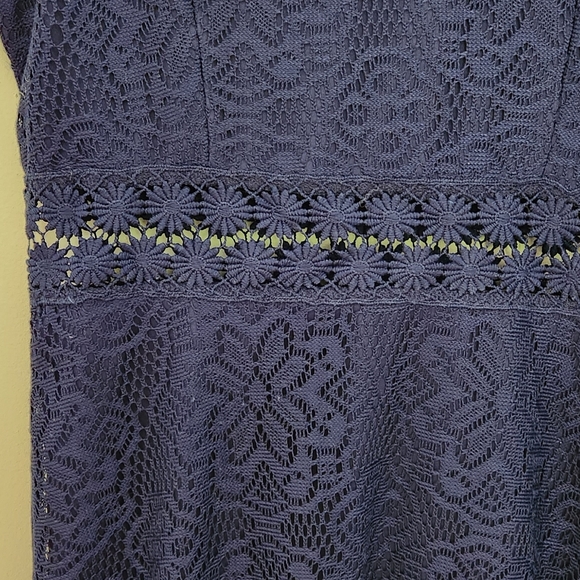 Blue Lace Dress - Picture 3 of 6